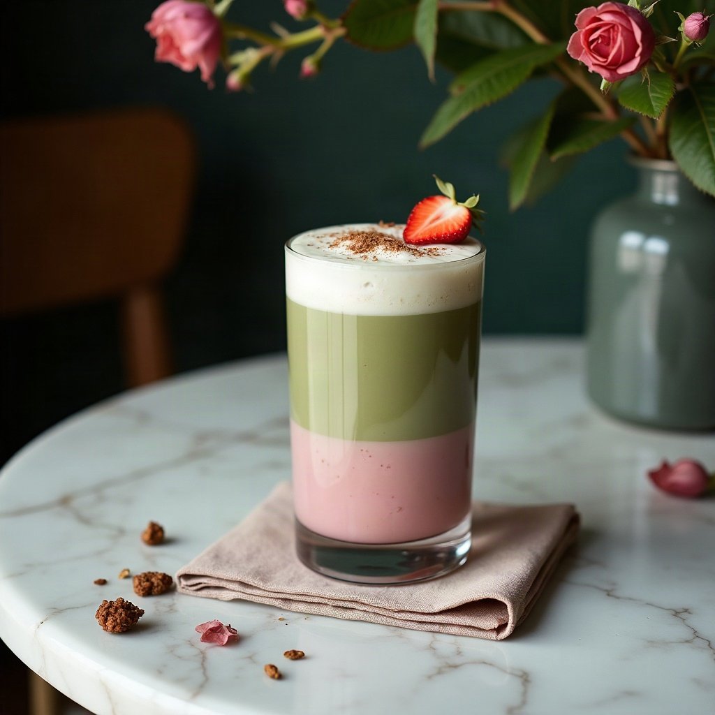 Strawberry Bloom Matcha